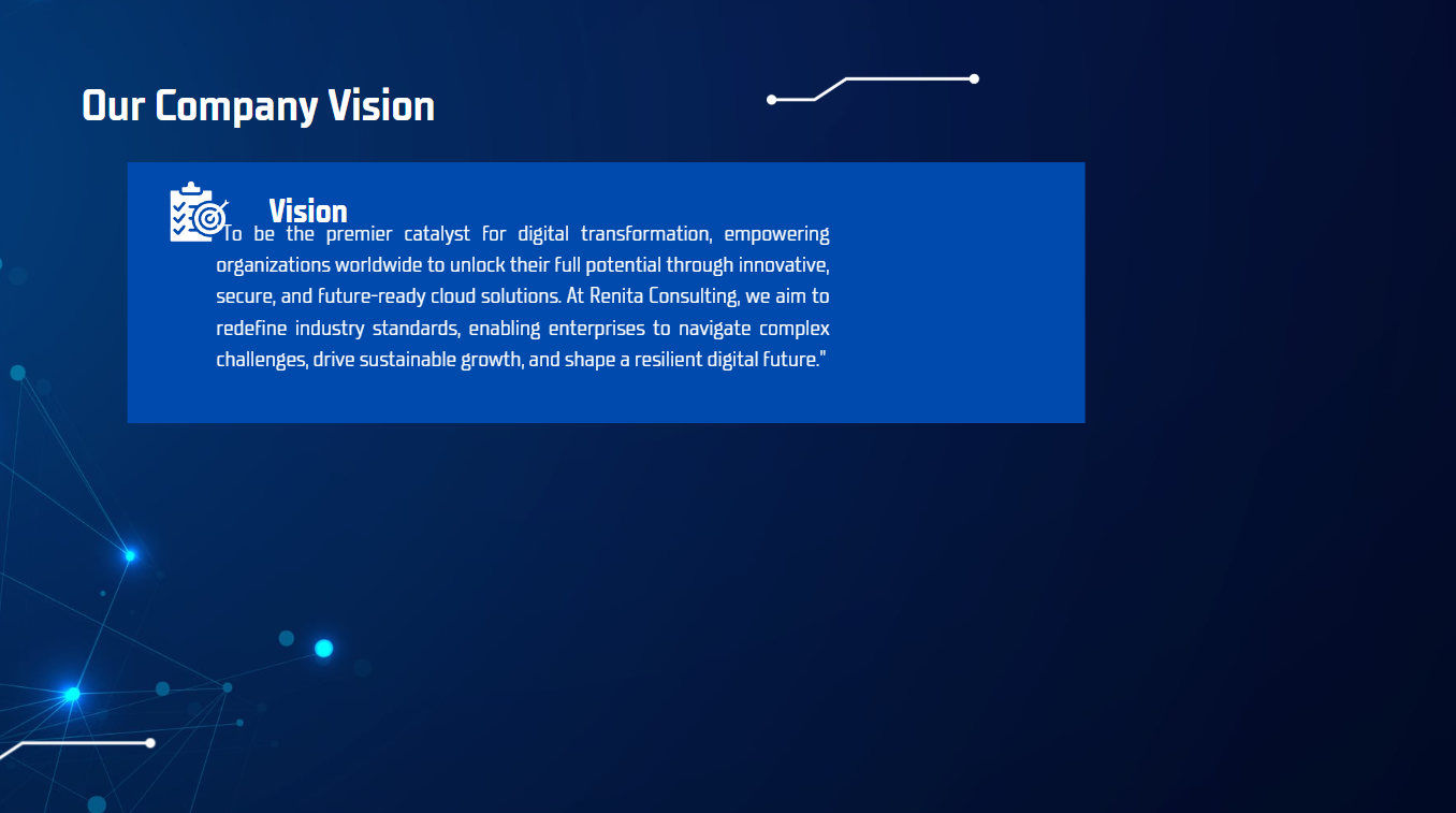 Renita IT Consulting company vision