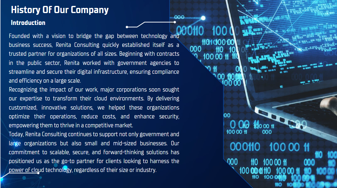 History of Renita IT Consulting